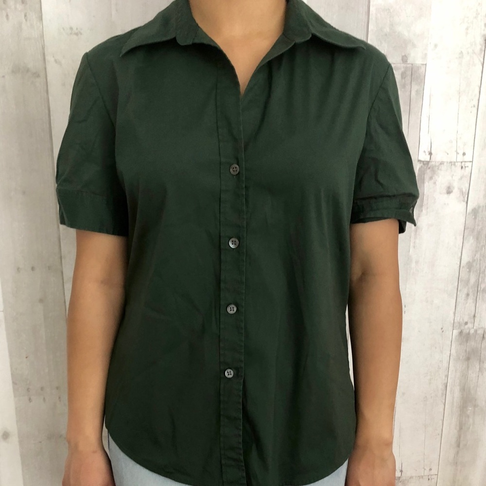 THEORY GREEN SHIRT